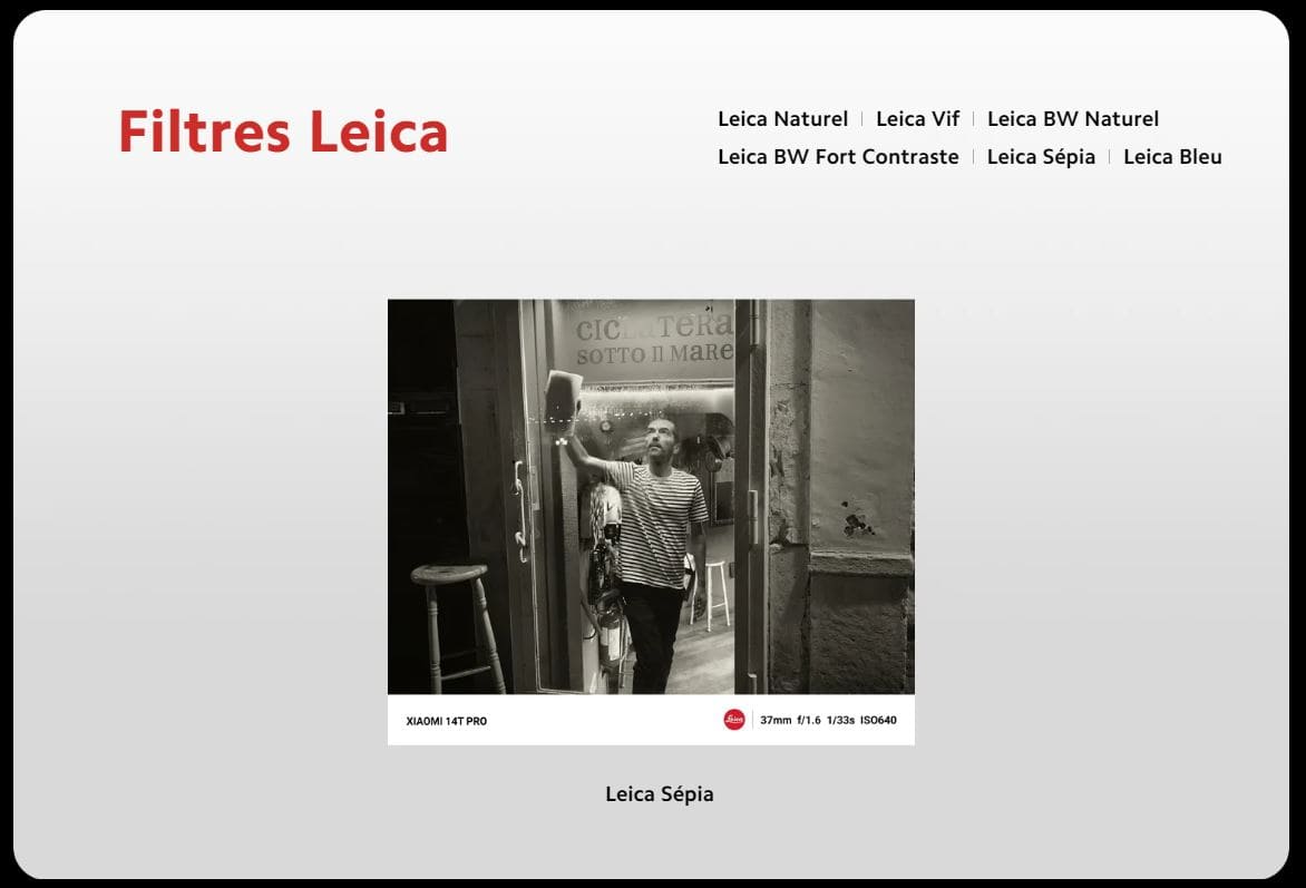 Filtres Leica